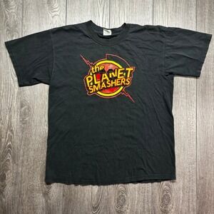 Vintage The Planet Smashers Ska Band T-Shirt Stomp Records Black Large Gildan